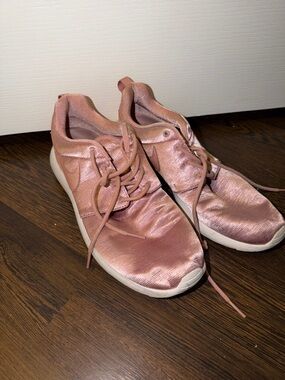 Nike Women’s Rose Pink Satin-Style Sneakers